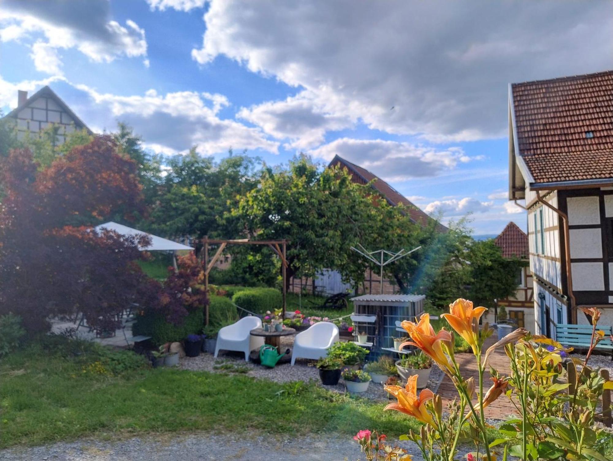 Minicamping Und B&B Apartment Hintergarten Niederorschel Екстериор снимка